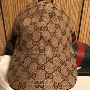 Gucci Originial GG Canvas Baseball Hat with Web